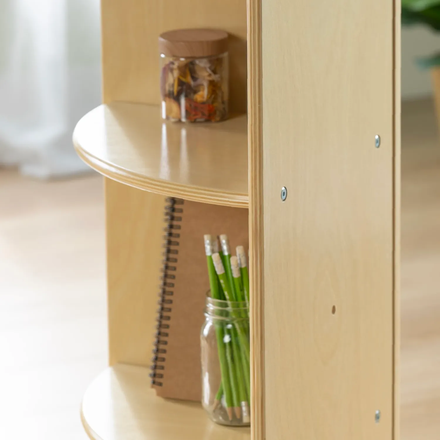 Guidecraft EdQ hoekkast 3-laags naturel