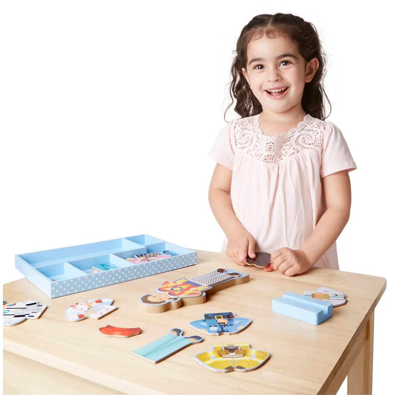 Melissa & Doug Julia magnetische aankleedpop 24-delig 8 beroepen
