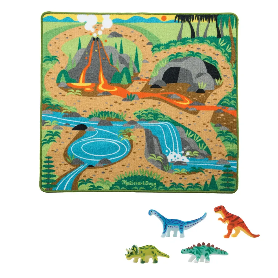 Melissa & Doug Prehistoric Playground dinos speelkleed set