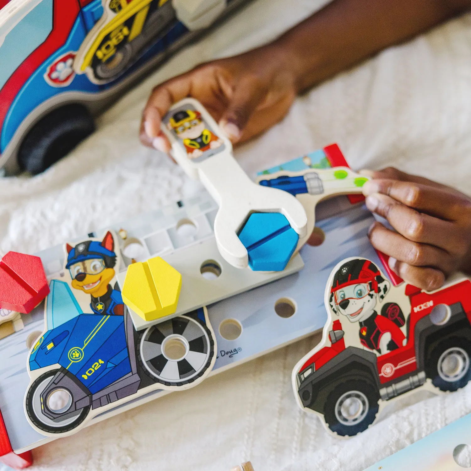Melissa & Doug PAW Patrol Match & Build missiecruiser hout