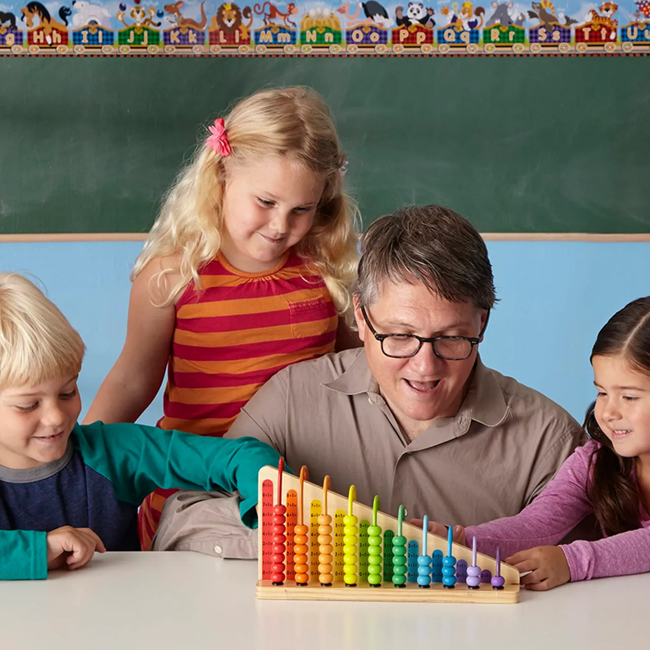 Melissa & Doug Add & Subtract Abacus telraam hout