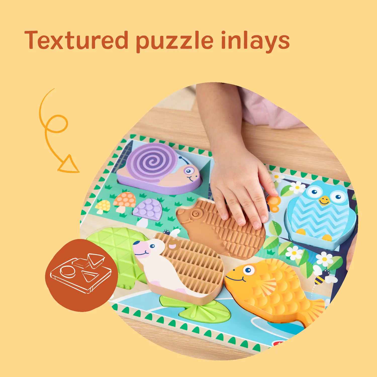 Melissa & Doug Forest Friends Voelpuzzel Hout 5-delig