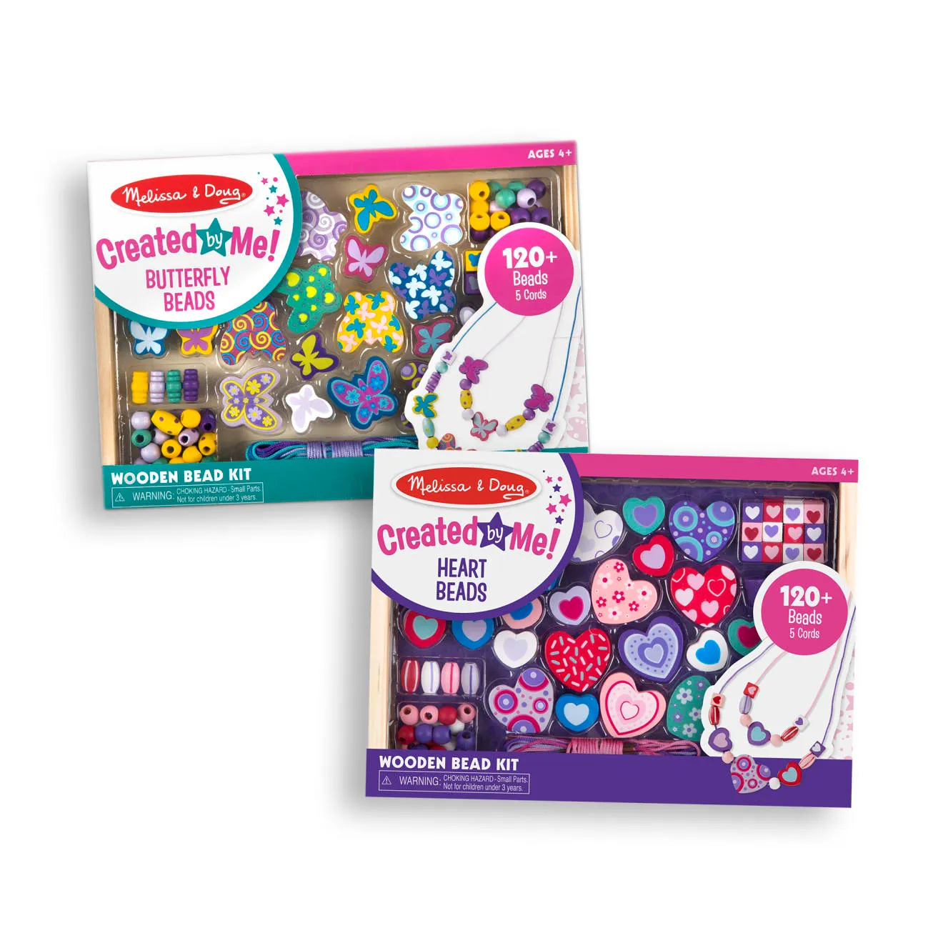 Melissa & Doug Sweet Hearts Butterfly kralenset 2-pack