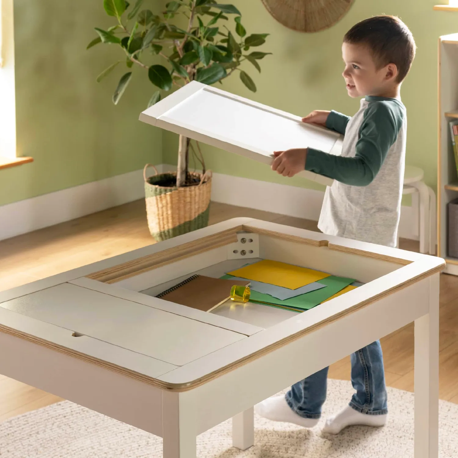Guidecraft EdQ LED Activity Table lichttafel naturel