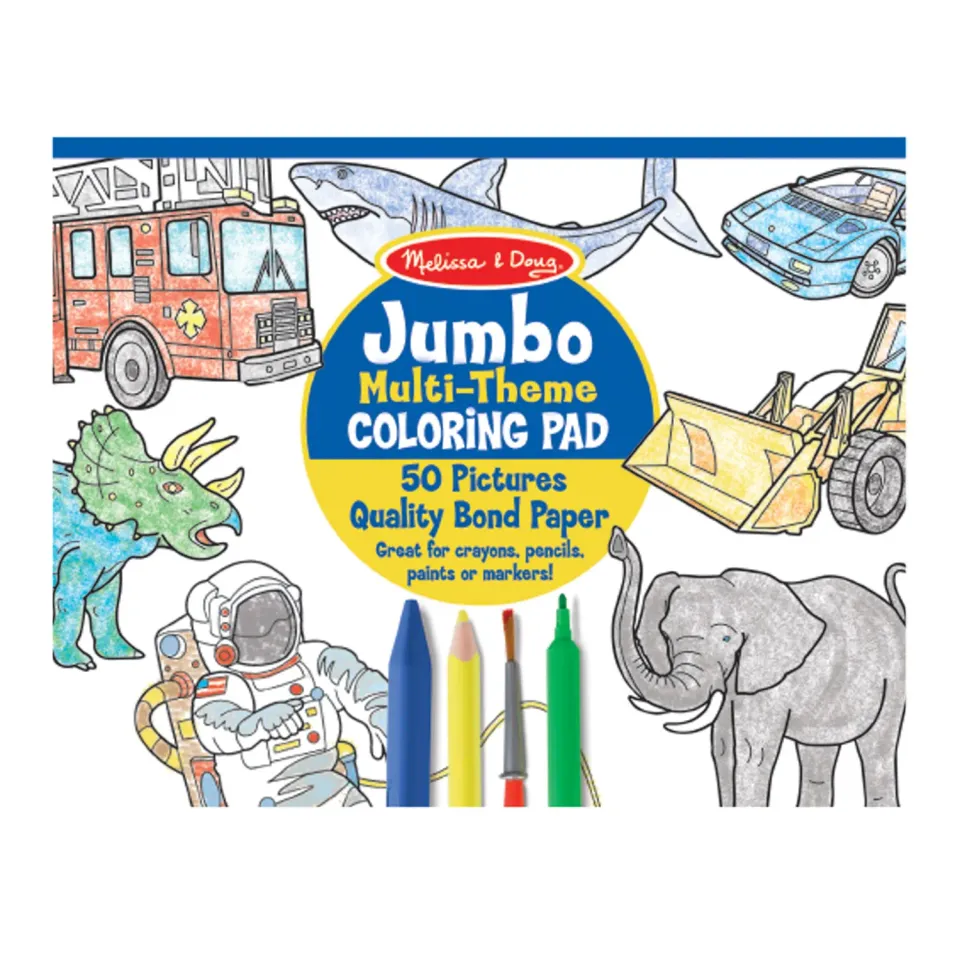Melissa & Doug Jumbo kleurblok 50 pagina's 28x36 cm