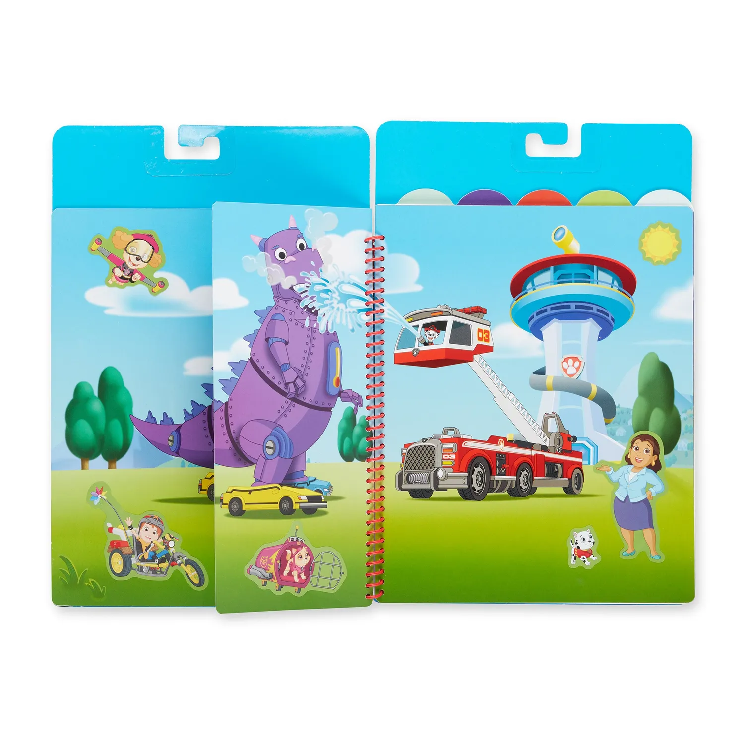Melissa & Doug Flip-Flap Pad Ultimate Rescue stickerboek 130 herbruikbare stickers