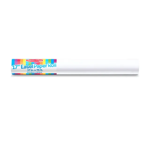Melissa & Doug Easel Papierrol 43cm x 22m wit