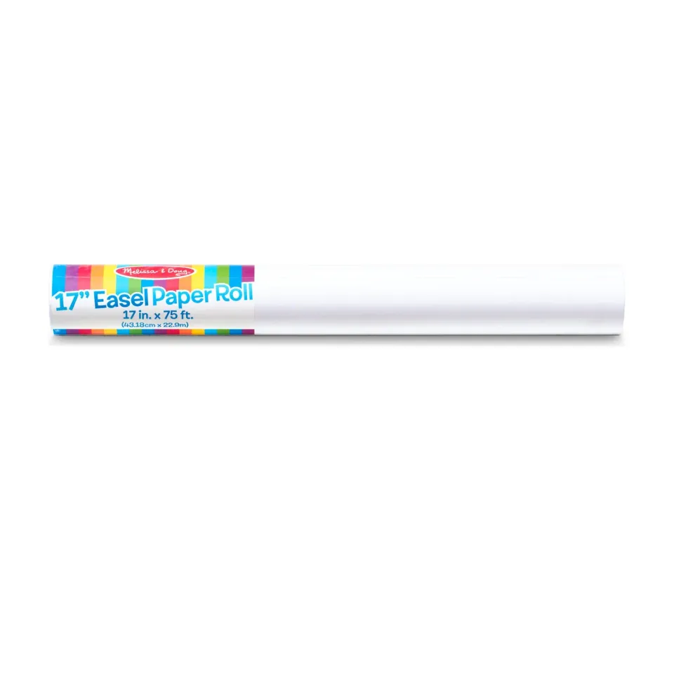 Melissa & Doug Easel Papierrol 43cm x 22m wit