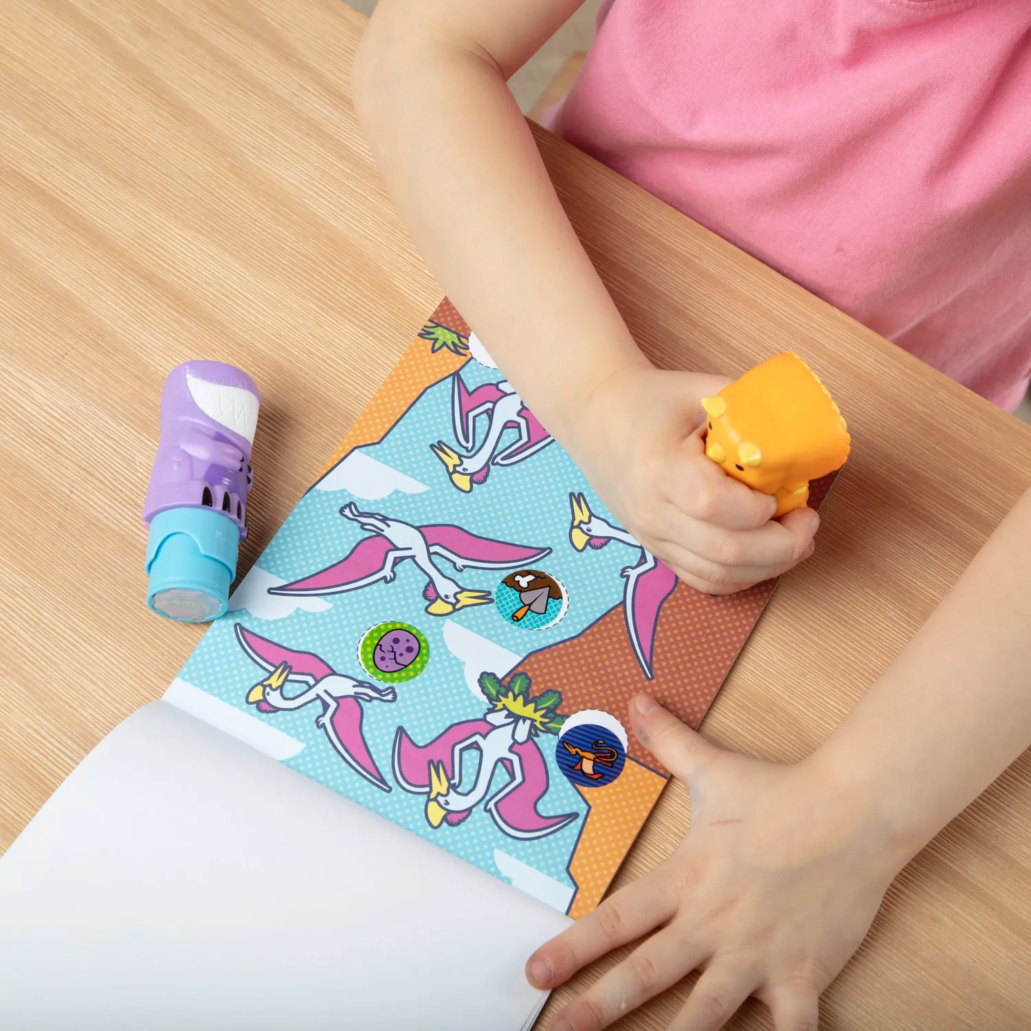 Melissa & Doug Sticker WOW! Dinosaur stickerboek 2-pack dino