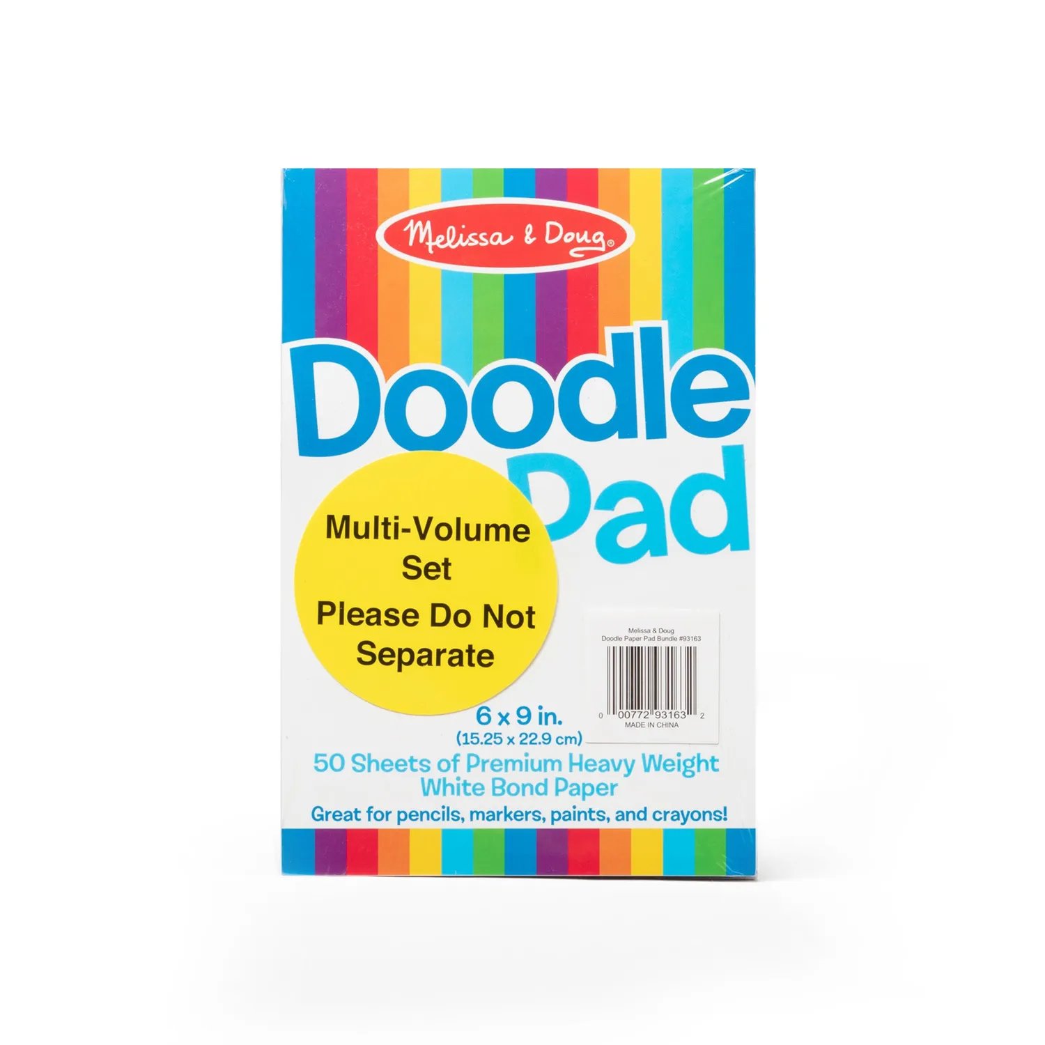 Melissa & Doug tekenpapier pad 4-pack 15x23 cm