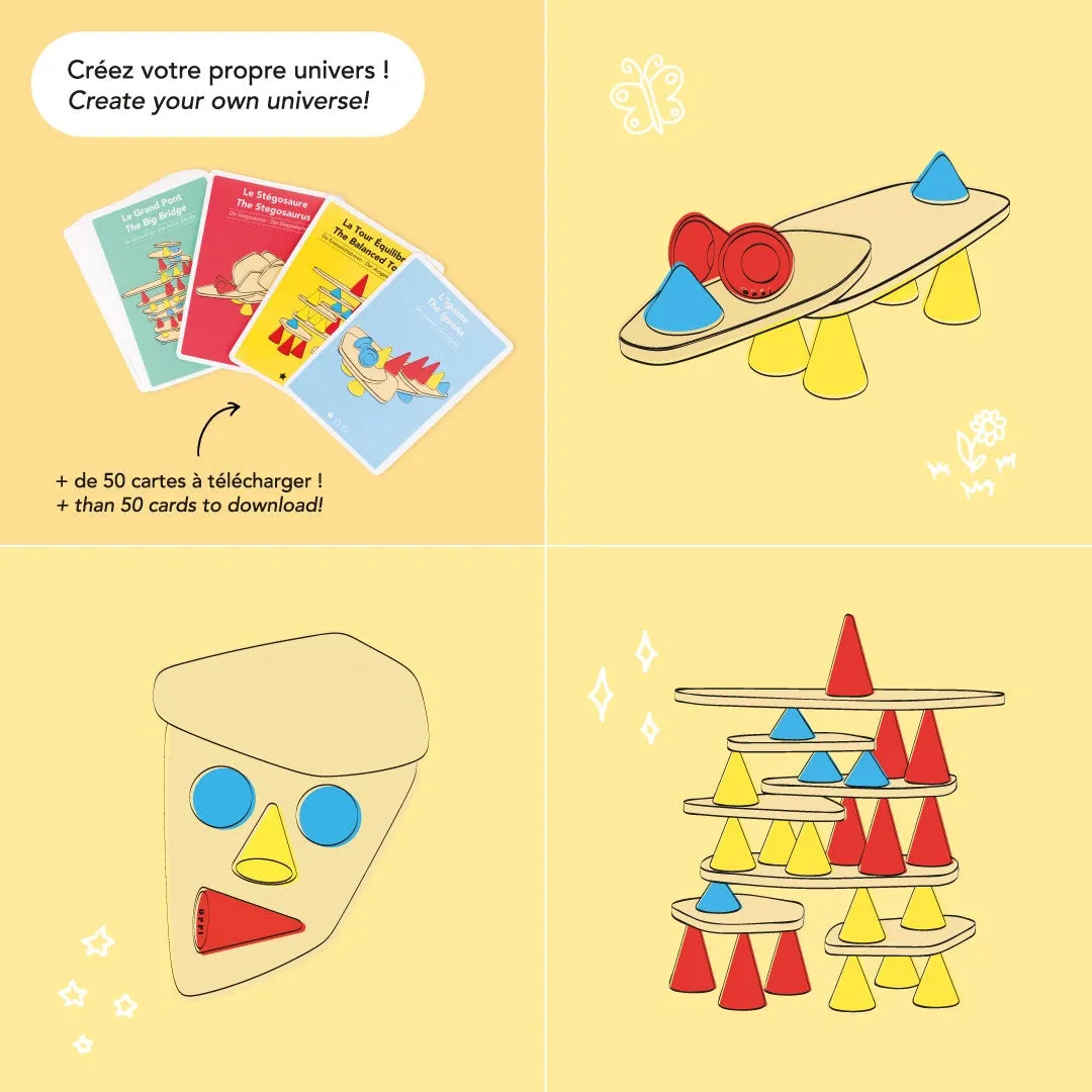 OPPI Piks Education Kit bouwspel 128 stuks kaarten