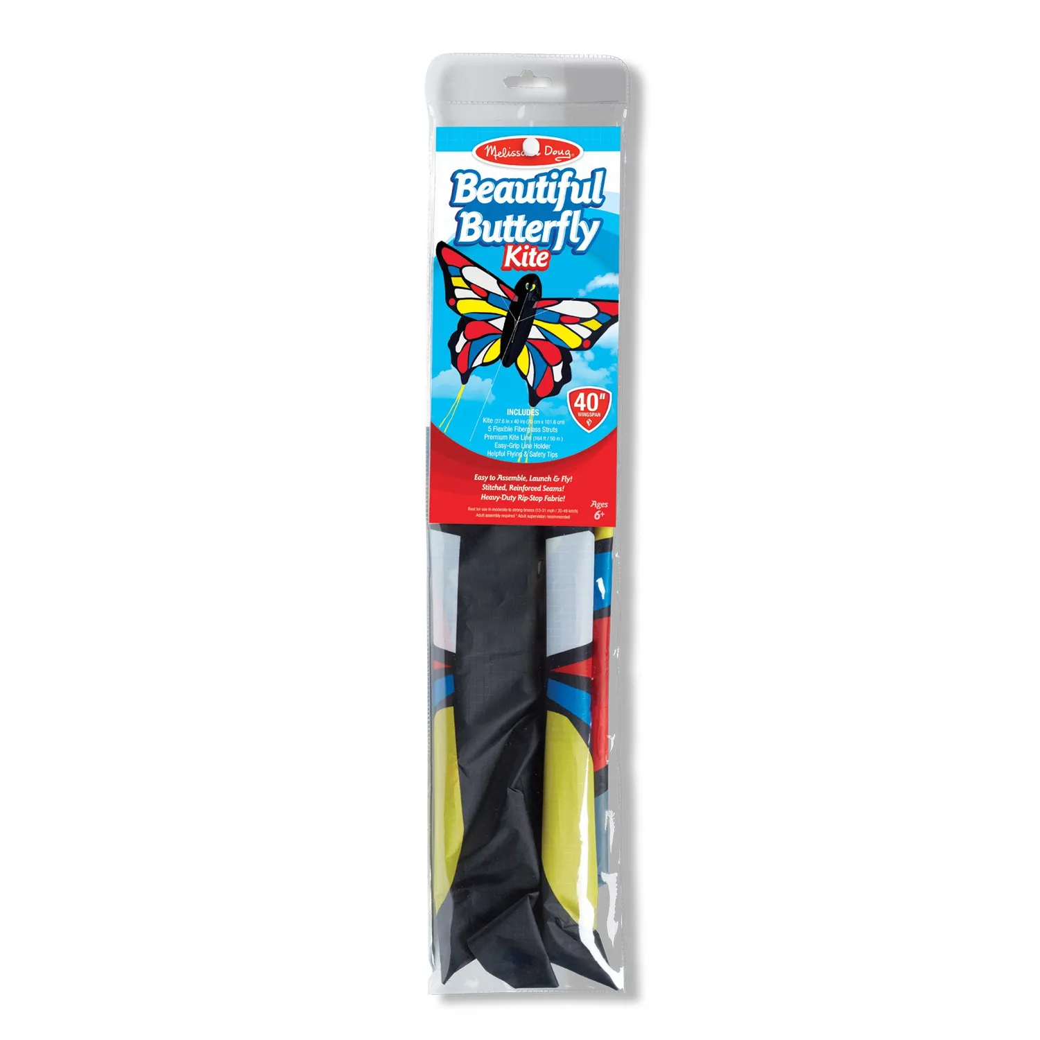 Melissa & Doug Beautiful Butterfly Kite vlieger 127 cm