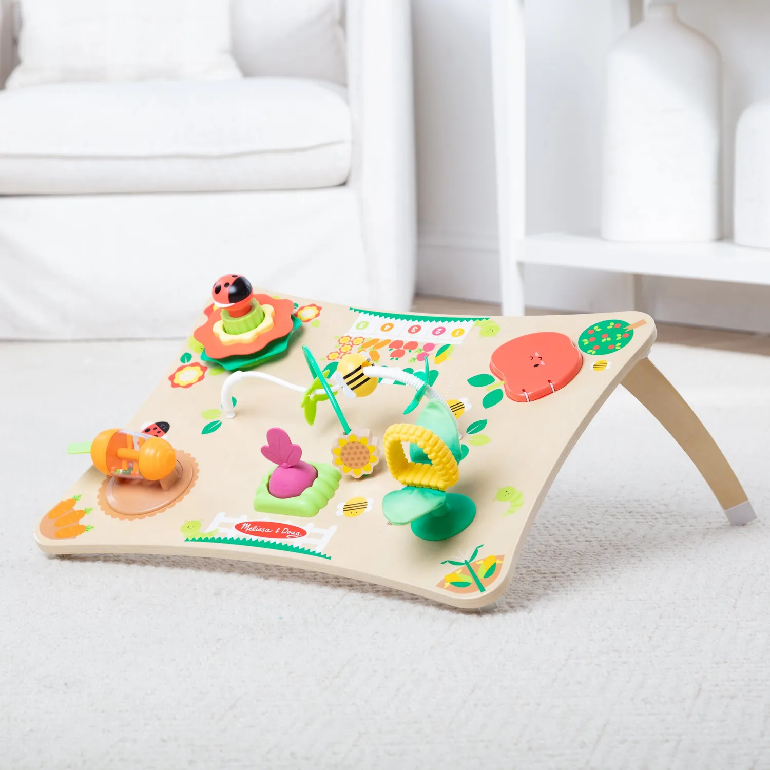 Melissa & Doug Farmers Market 3-in-1 activiteitencentrum baby hout