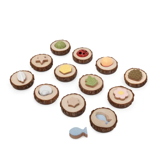 Guidecraft Nature Feel and Find memory 24-delig tactiel