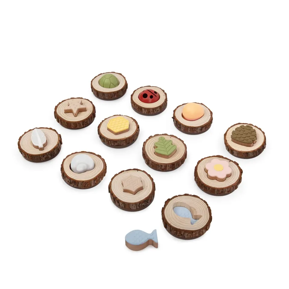 Guidecraft Nature Feel and Find memory 24-delig tactiel