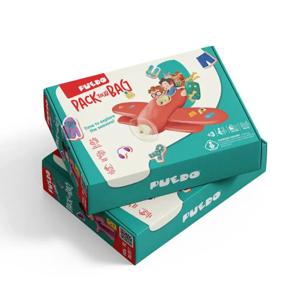 Puedo Pack Your Bag spel koffer pakken seizoenen
