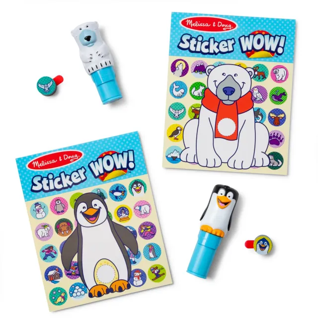 Melissa & Doug Sticker WOW Winter stempelset 2-pack 900