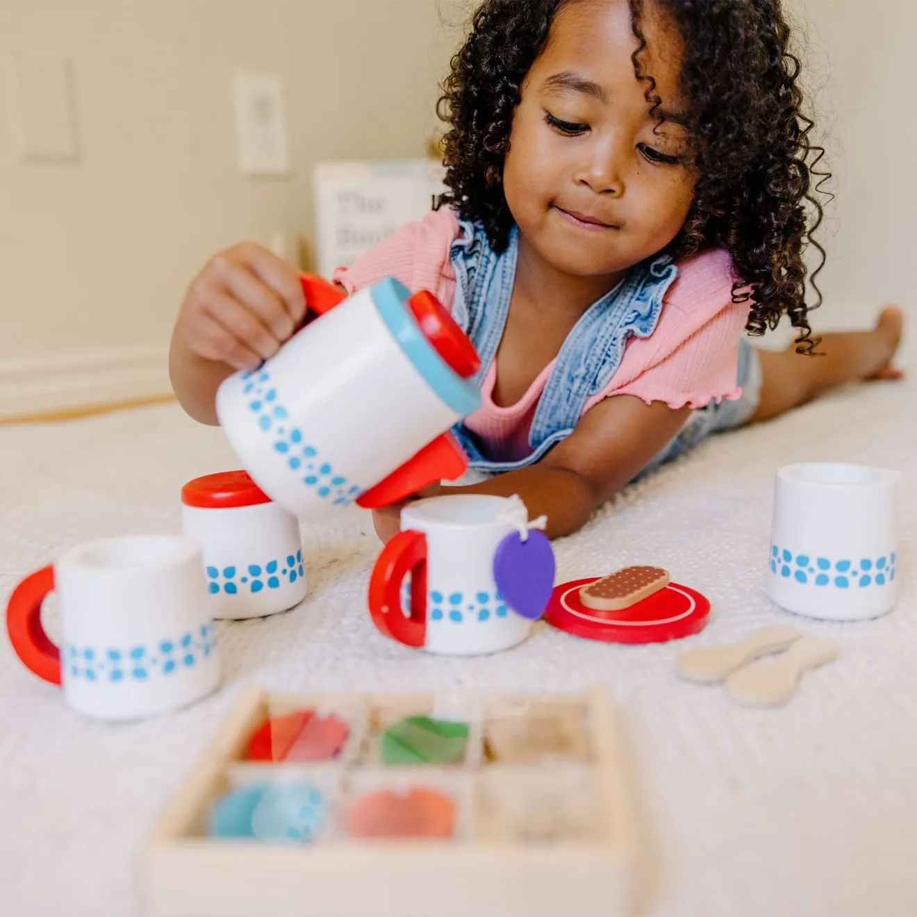 Melissa & Doug Steep & Serve theeset hout 3+ jaar theefeestje