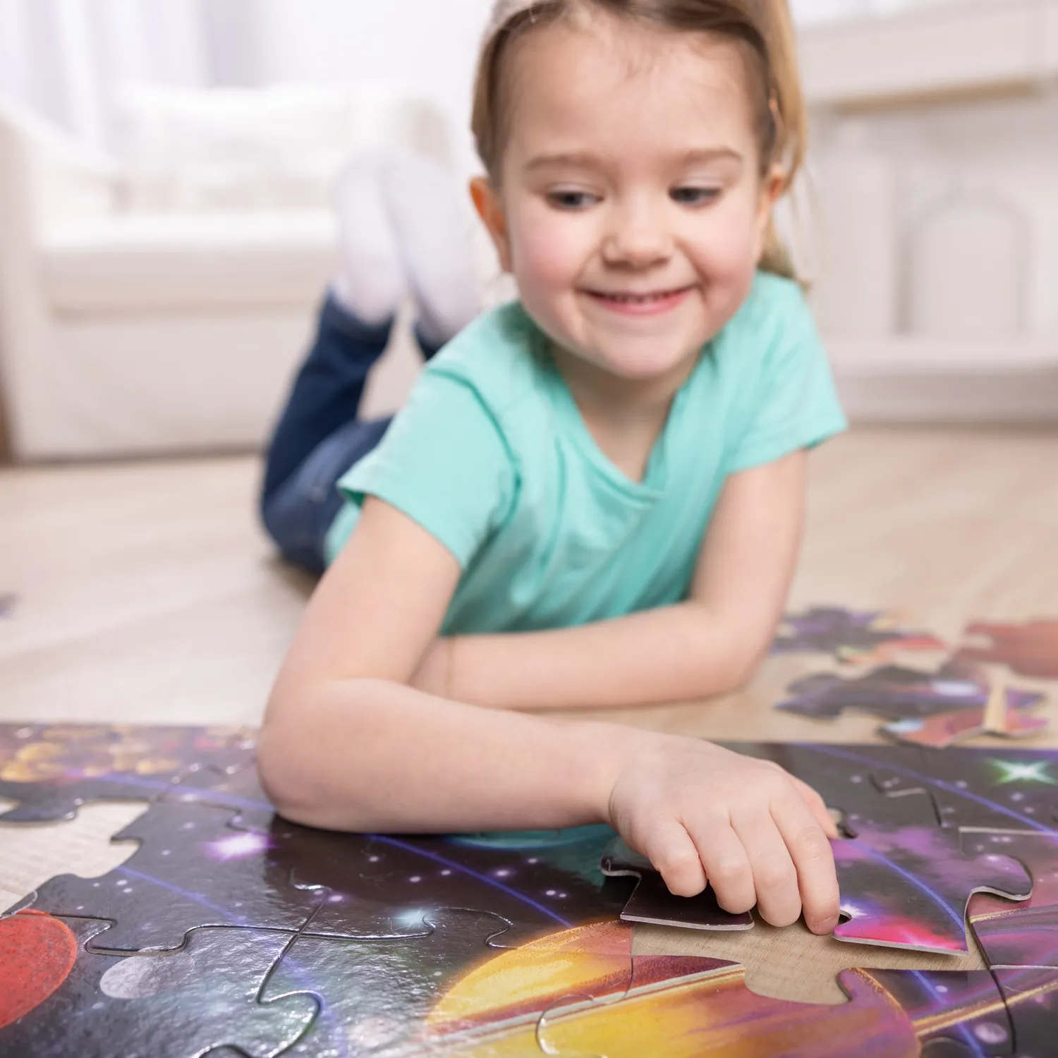 Melissa & Doug Solar System Vloerpuzzel 48 Stukjes Ruimte