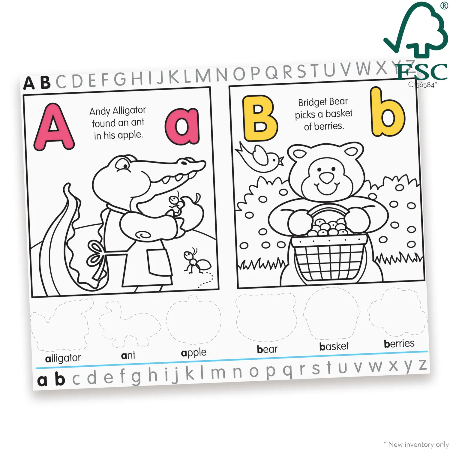 Melissa & Doug Alphabet Stickerboek Letters 250+ Stickers