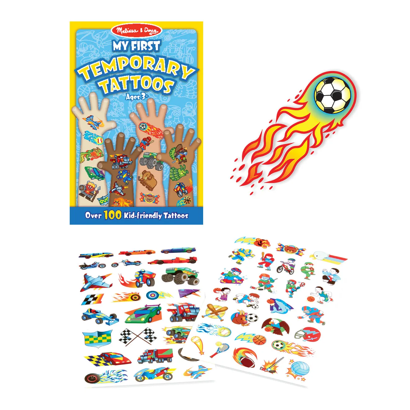 Melissa & Doug My First plaktattoos 100+ stuks avontuur
