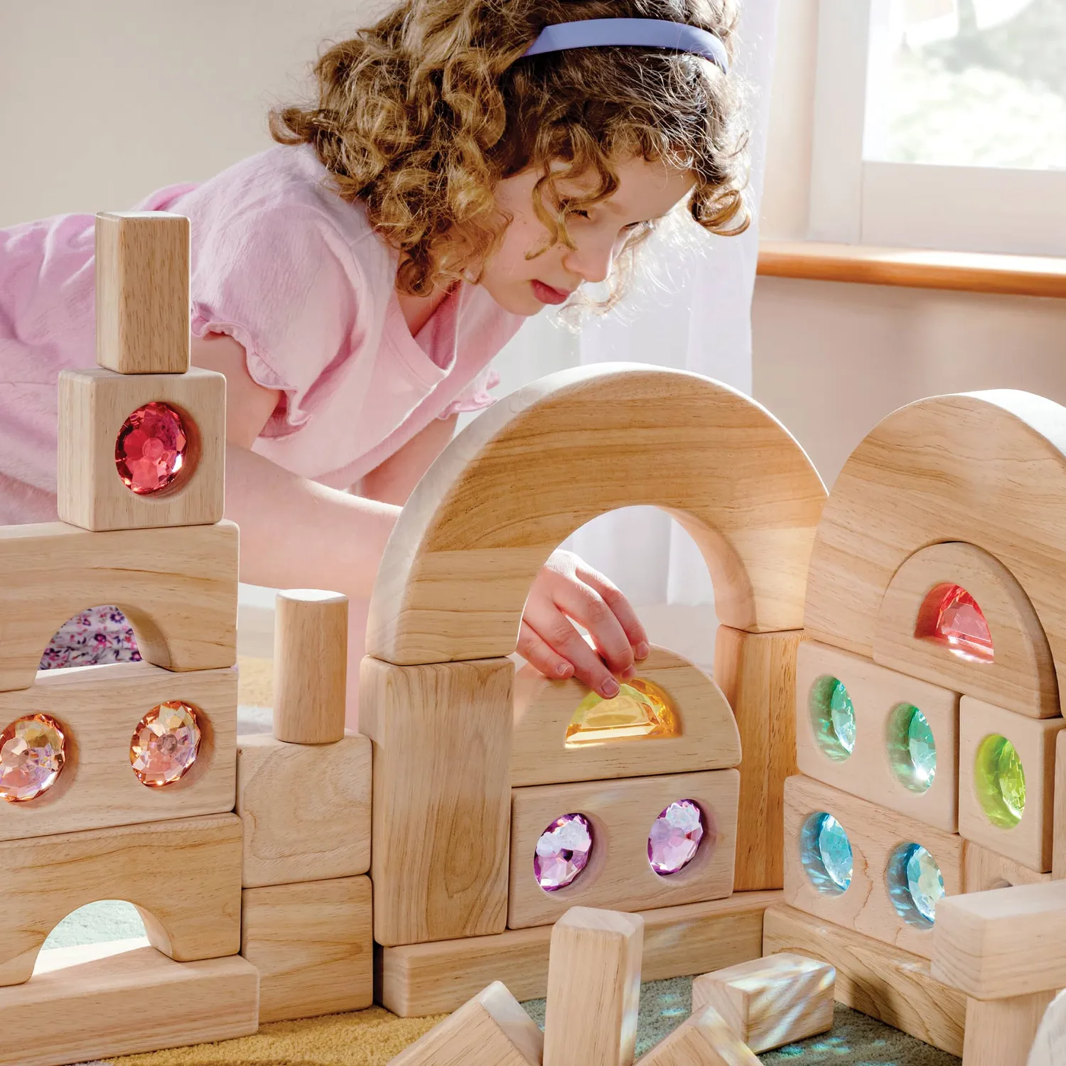 Guidecraft Gemstone blokken 10 stuks licht