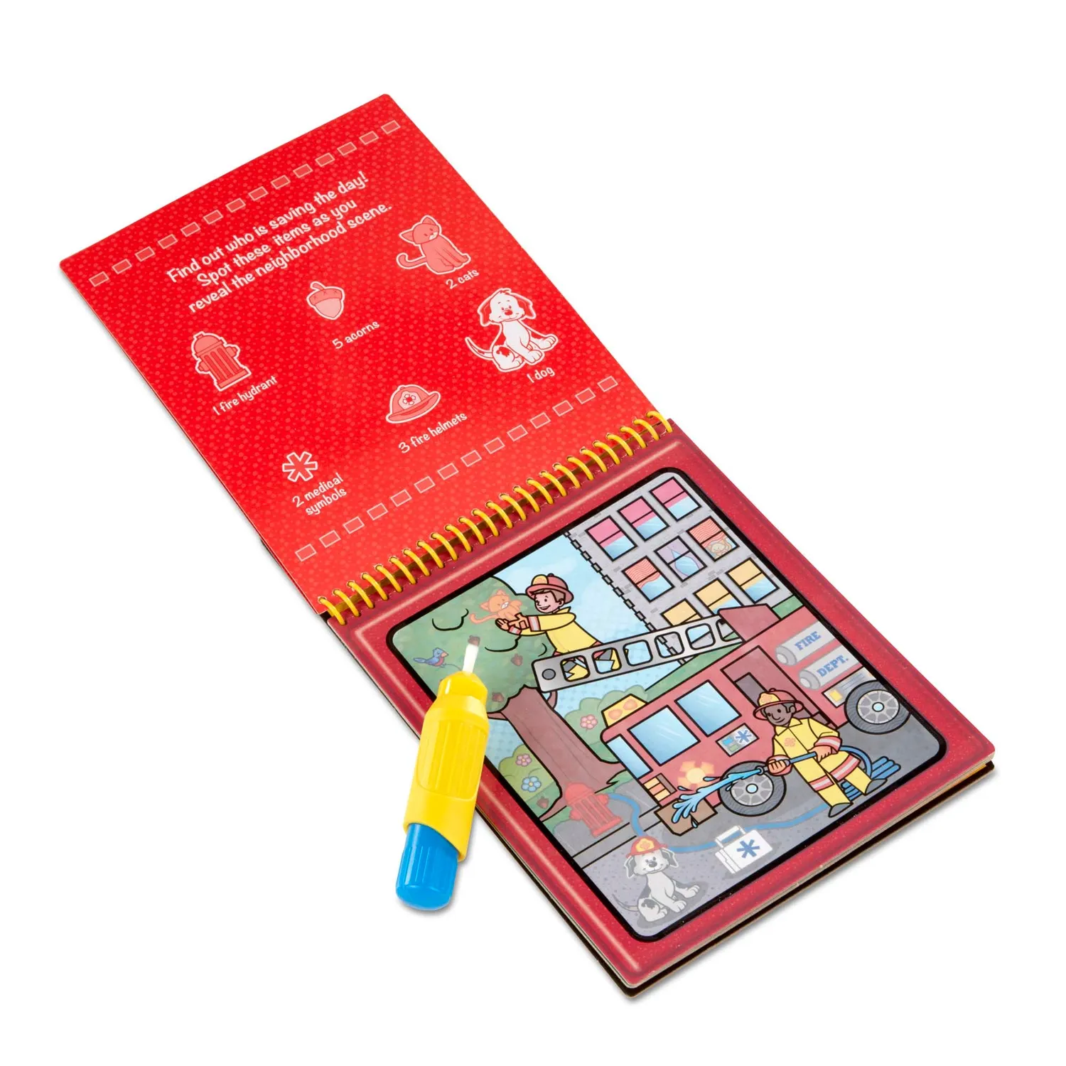 Melissa & Doug On the Go Water Wow voertuigen waterboek