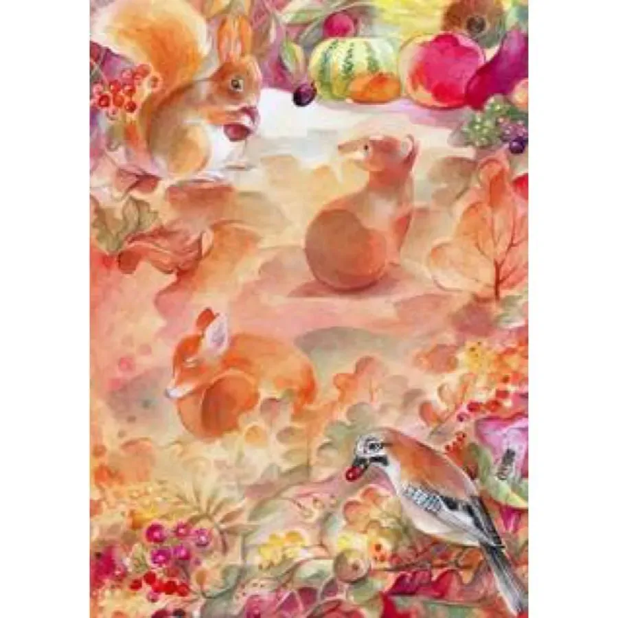 Ginger Fairy Herbstleben kaart Marie-Laure Viriot 10x15