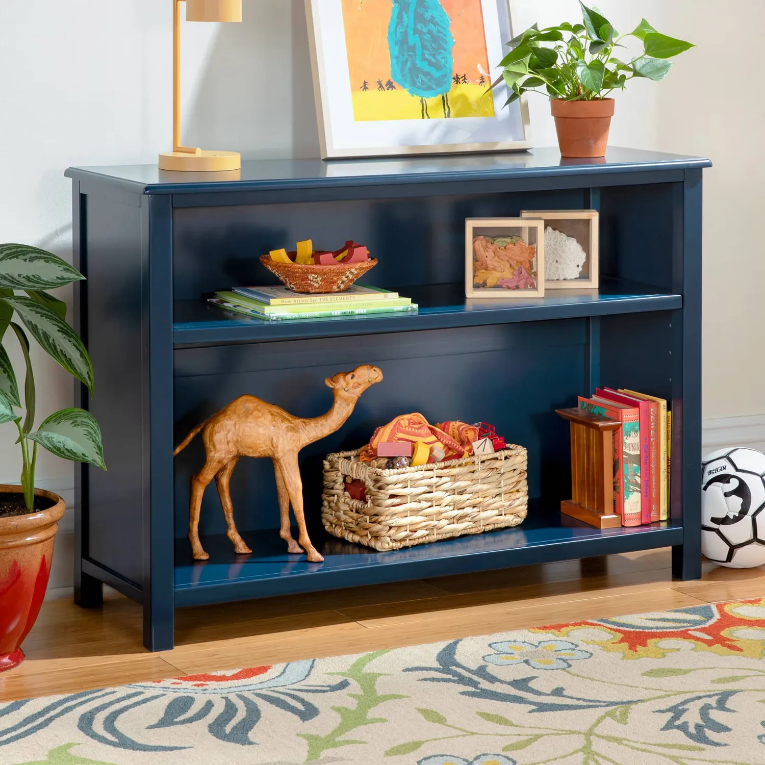 Guidecraft Taiga 2-Shelf 30" boekenkast Wit open vakken