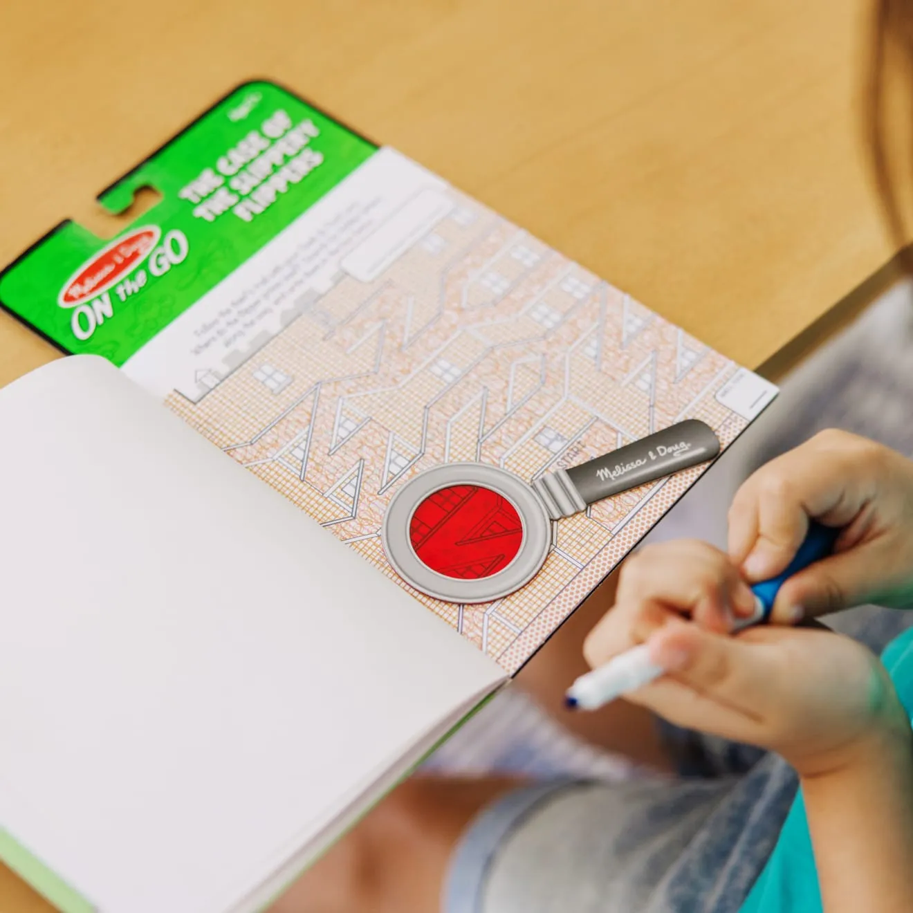 Melissa & Doug Secret Decoder spel Slippery Flippers speurboek 18-pag