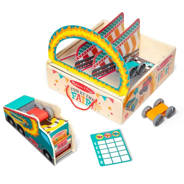 Melissa & Doug Fun at the Fair Stunt Cars raceauto lanceerset