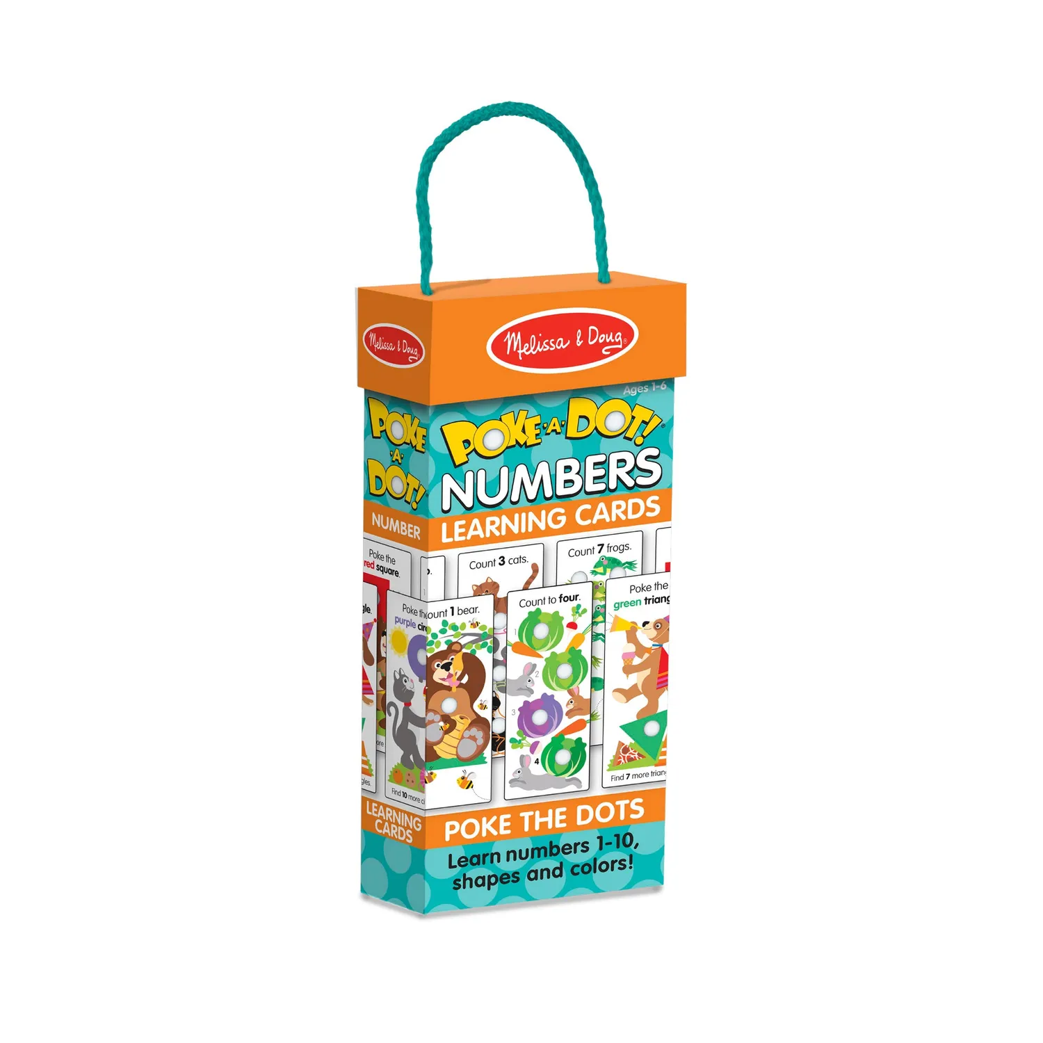 Melissa & Doug Poke-A-Dot Jumbo Number Learning Cards leerkaarten