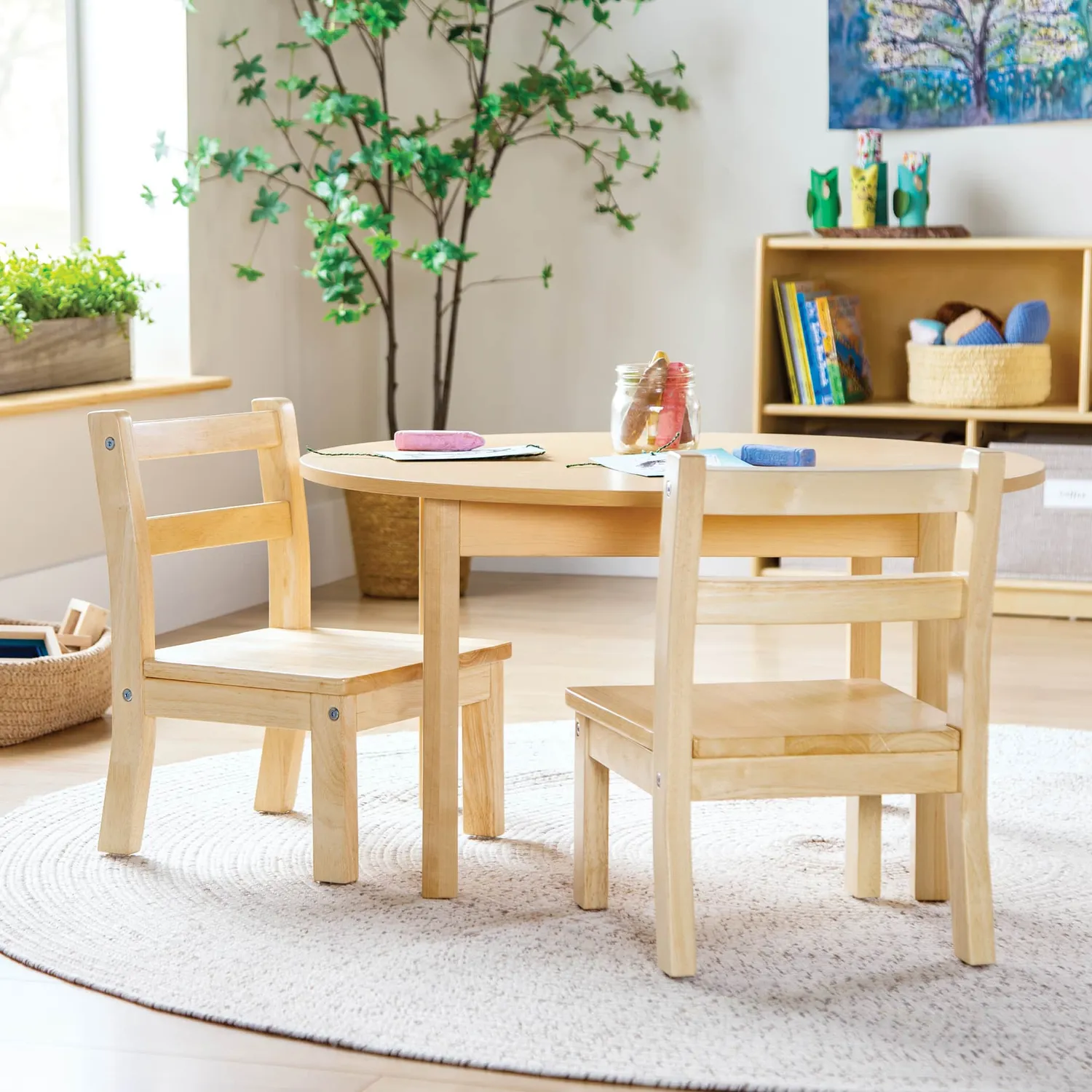 Guidecraft EdQ Hardwood Chairs kinderstoelen set van 2 20 cm