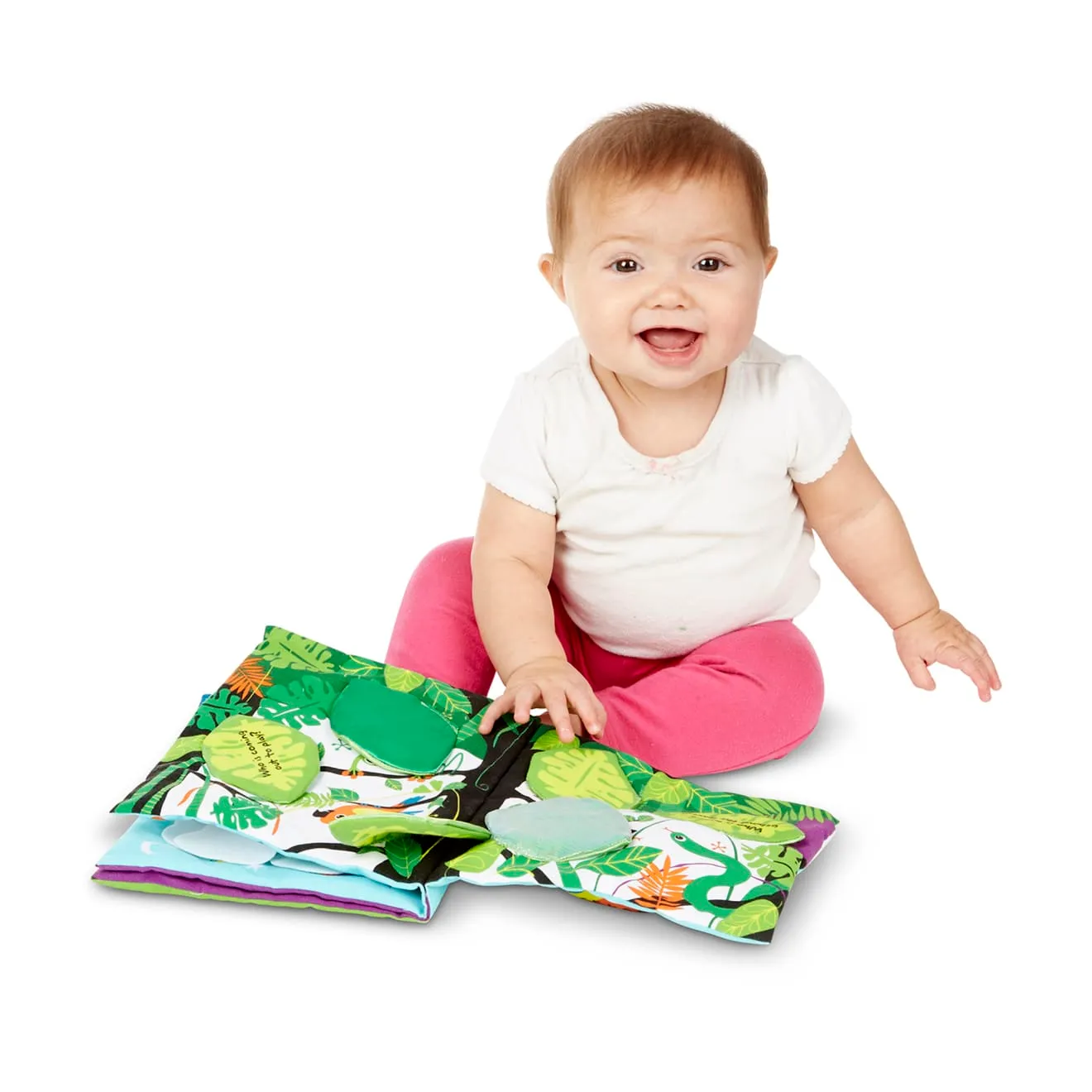 Melissa & Doug K's Kids Peekaboo stoffen boek jungle 0-12 mnd