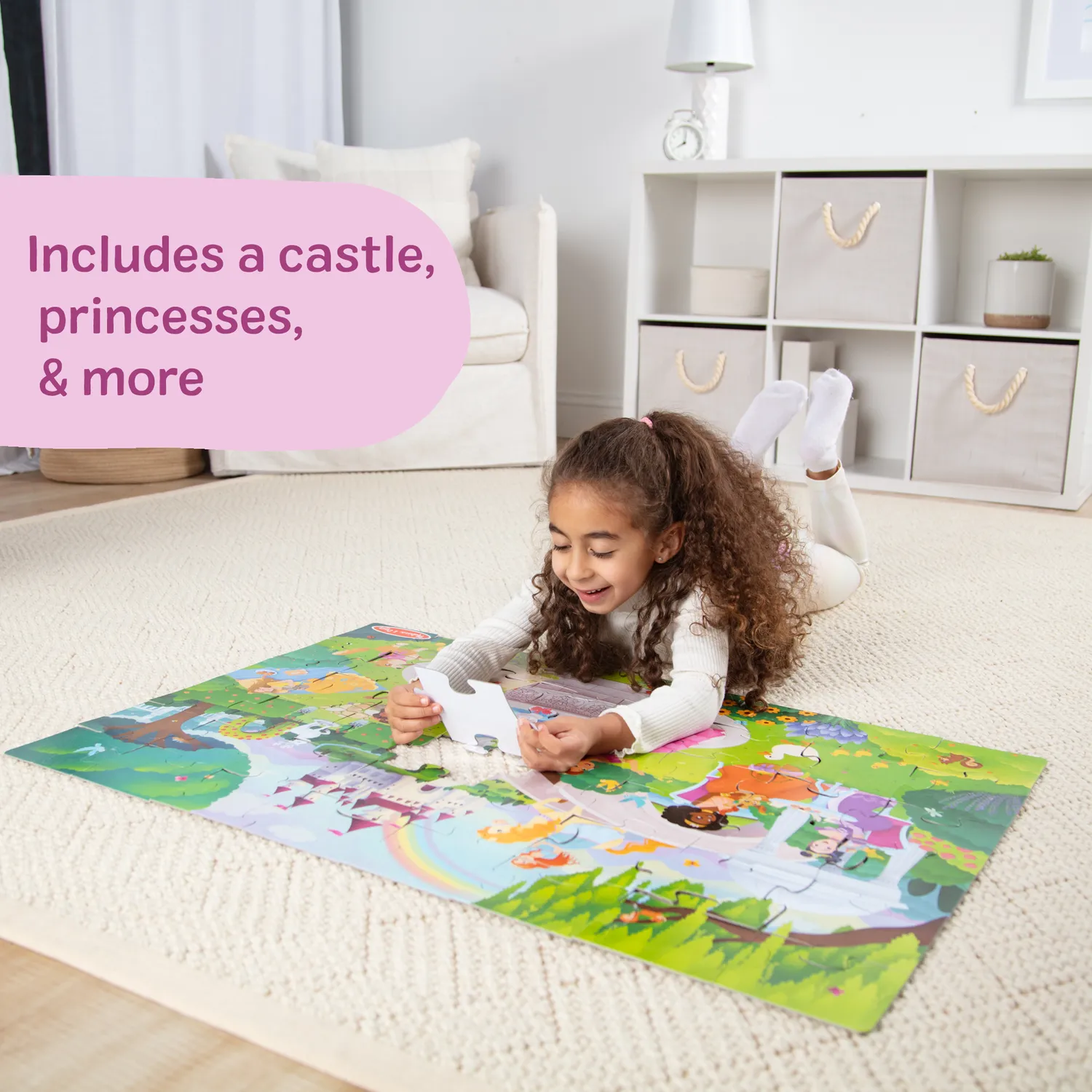 Melissa & Doug Fairy Tale Castle vloerpuzzel 48 stukjes
