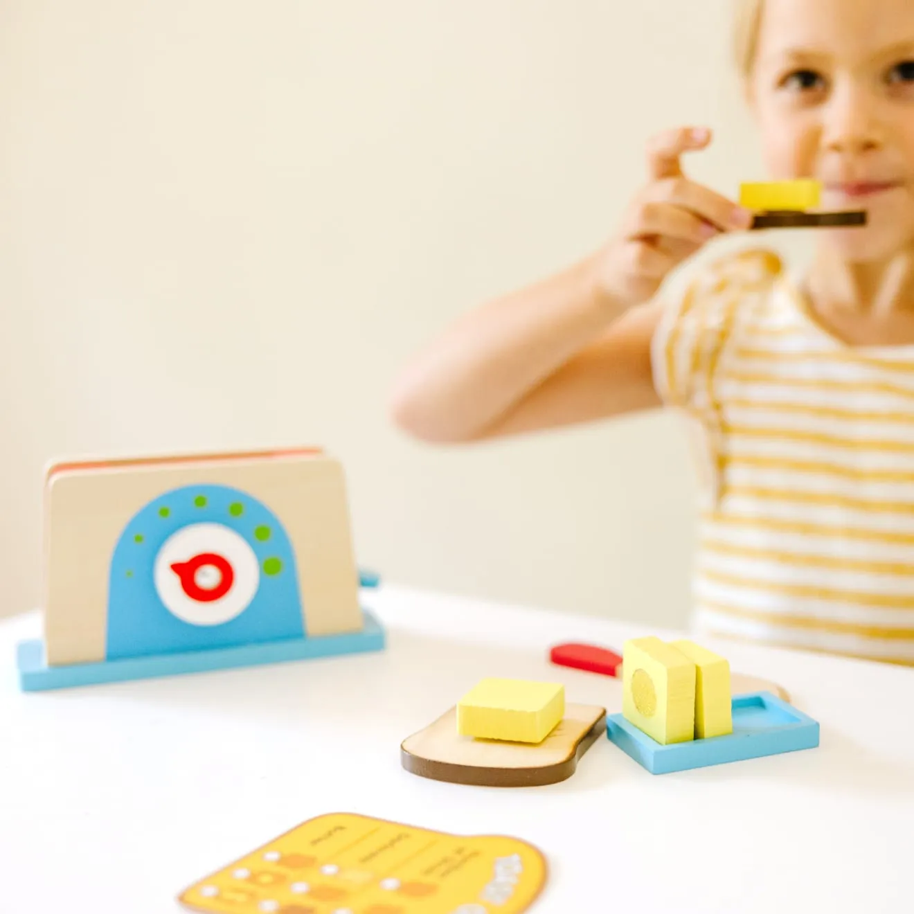 Melissa & Doug Bread & Butter Toast houten broodrooster speelset
