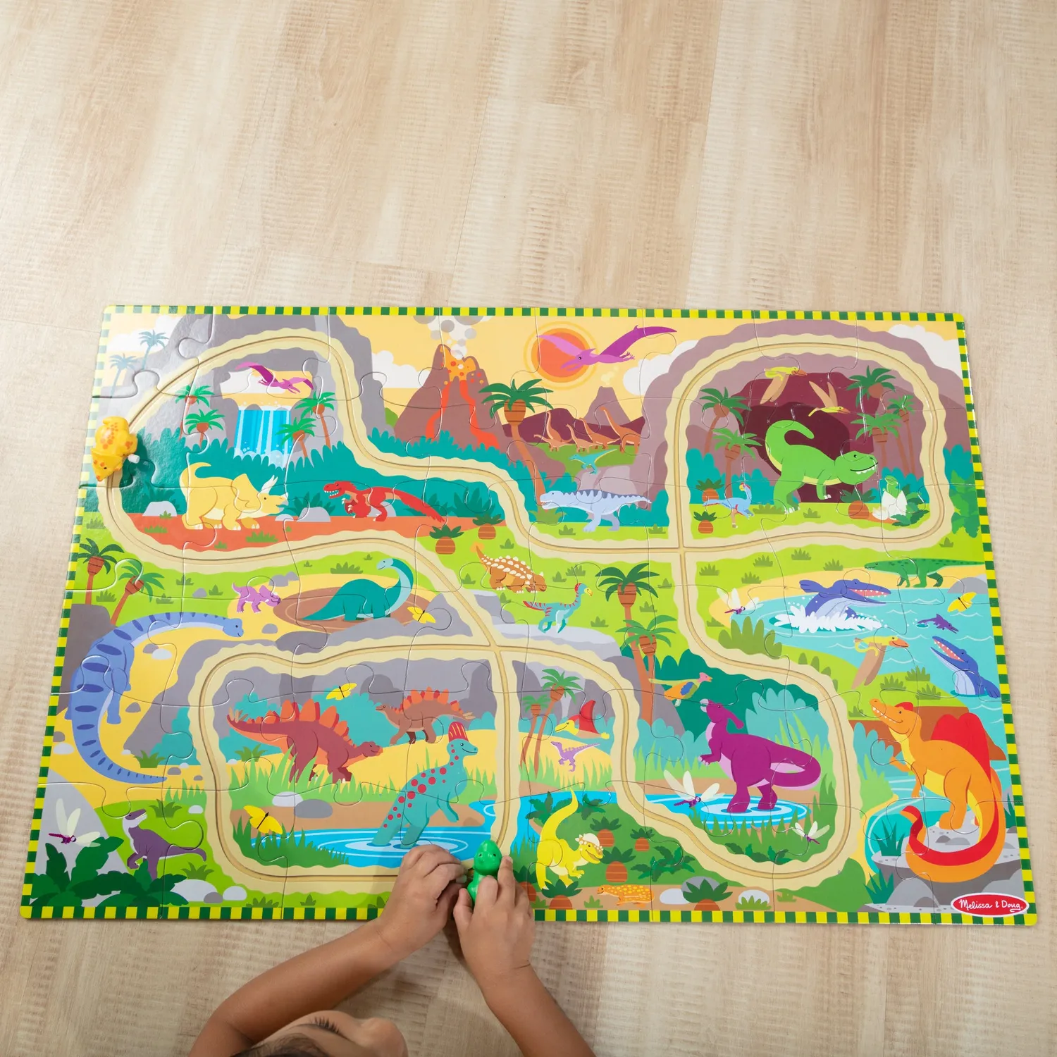 Melissa & Doug Dinosaur Adventure vloerpuzzel 48 stukjes