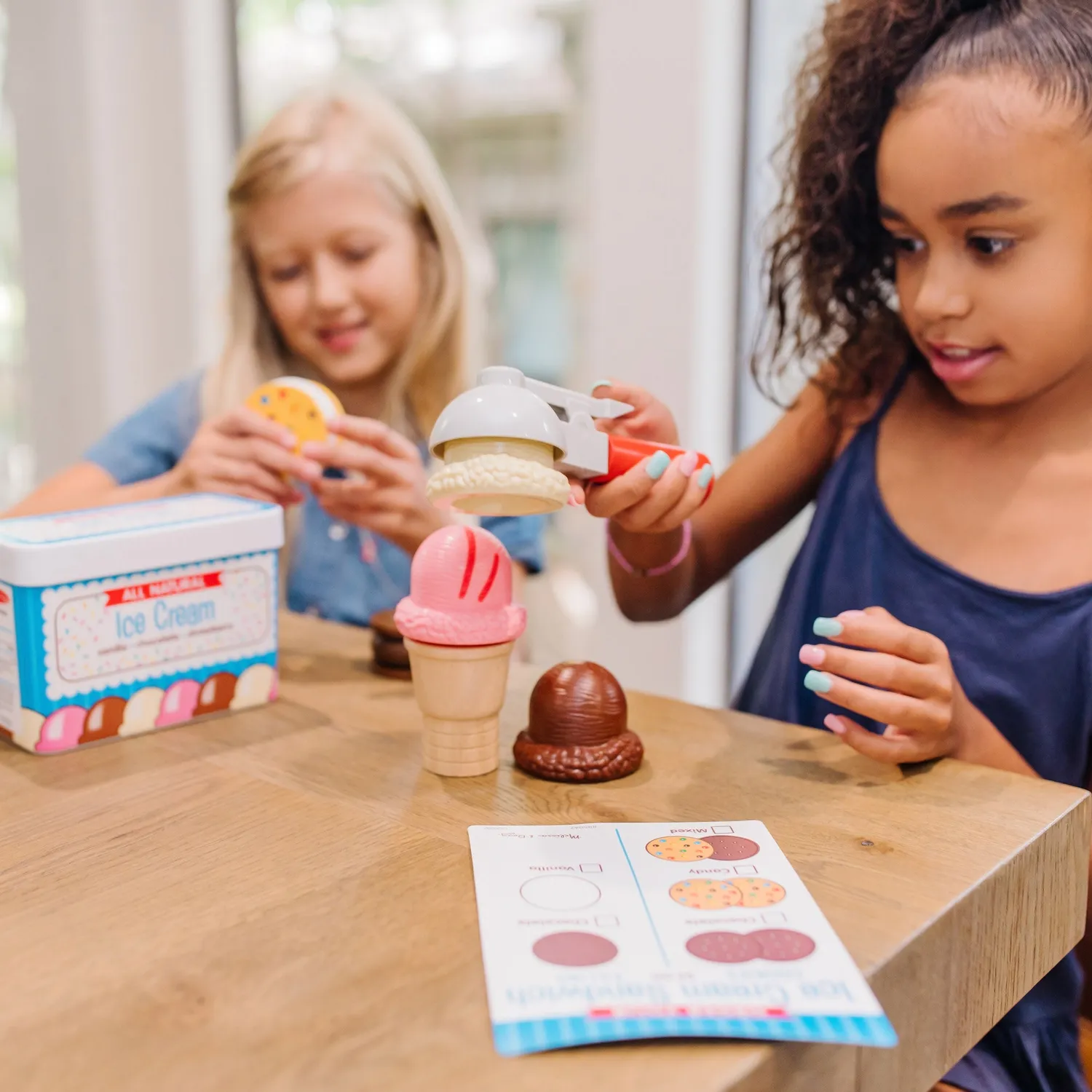 Melissa & Doug Scoops & Sandwiches speel ijsjes set 13-delig hout