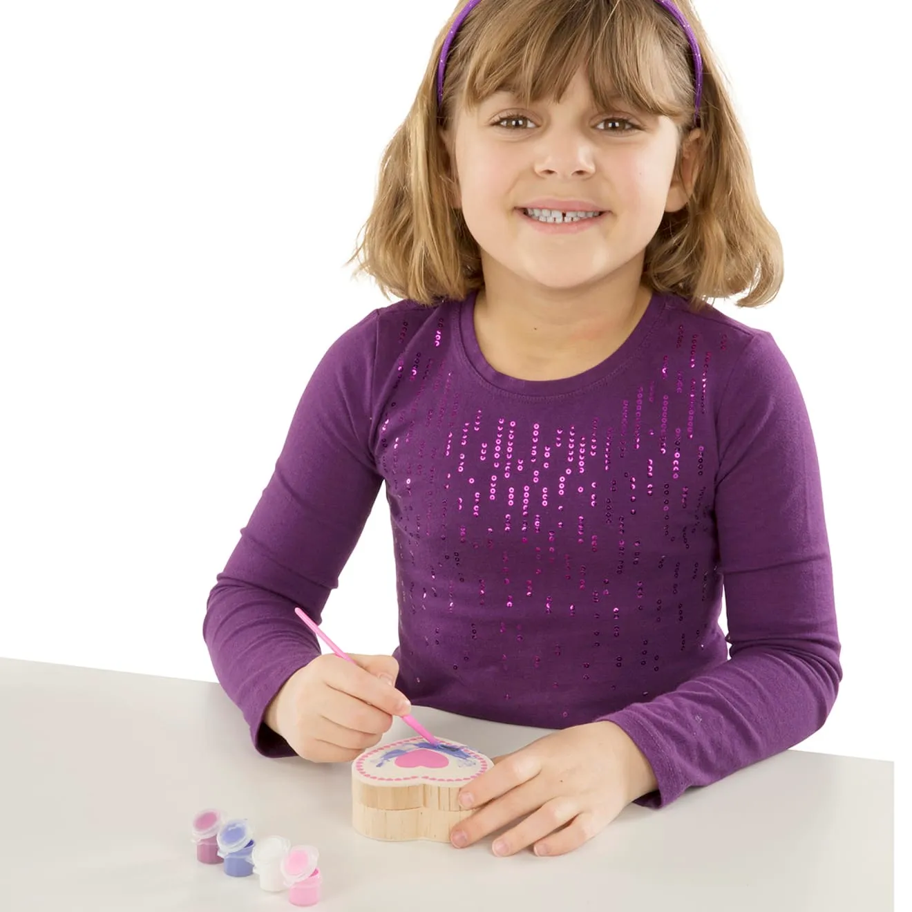 Melissa & Doug Created by Me! Heart Box knutselset houten