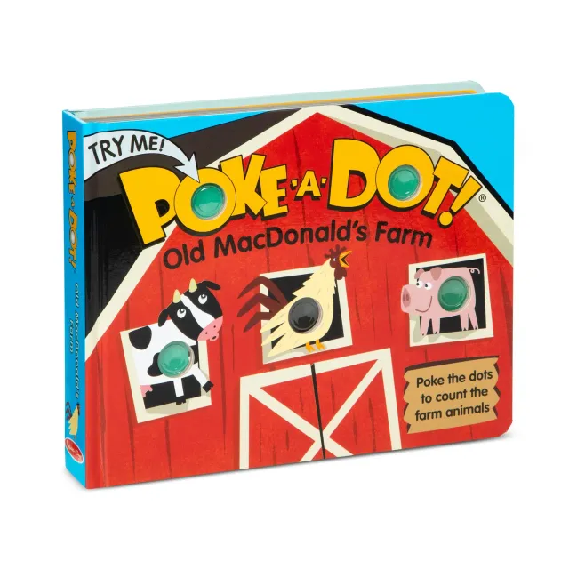 Melissa & Doug Poke-a-Dot Old MacDonald Boerderij kartonboek met geluid