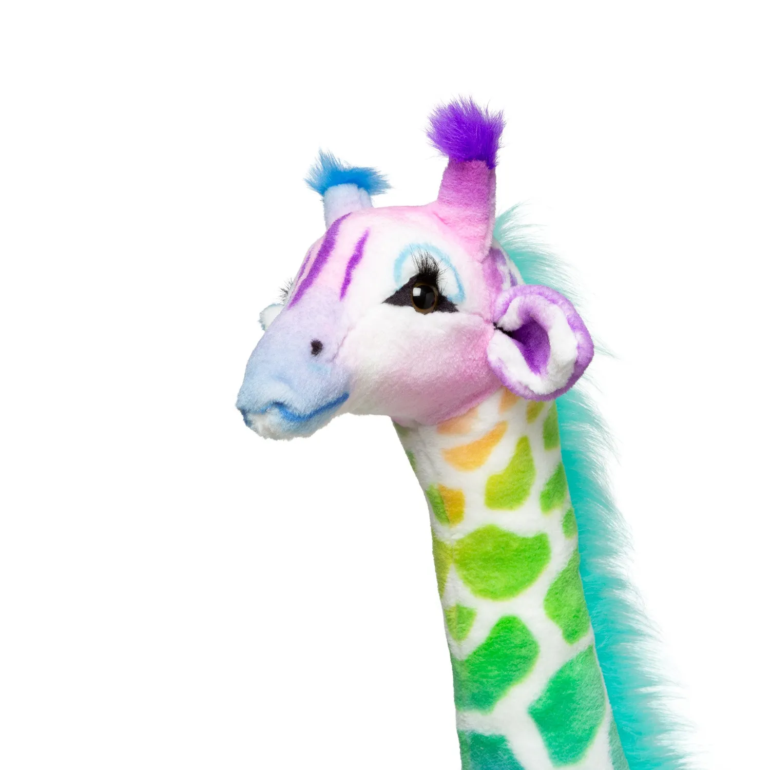 Melissa & Doug Rainbow Giraffe knuffel 120 cm regenboog