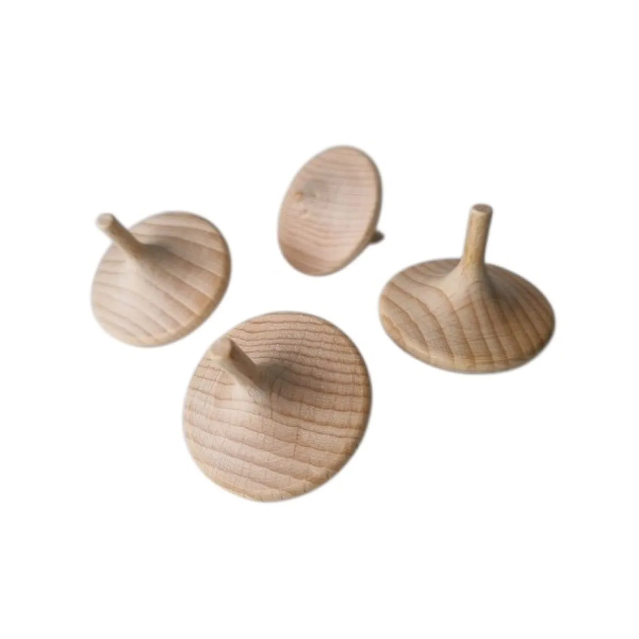 Ginger Fairy houten tol klein 35 mm beukenhout