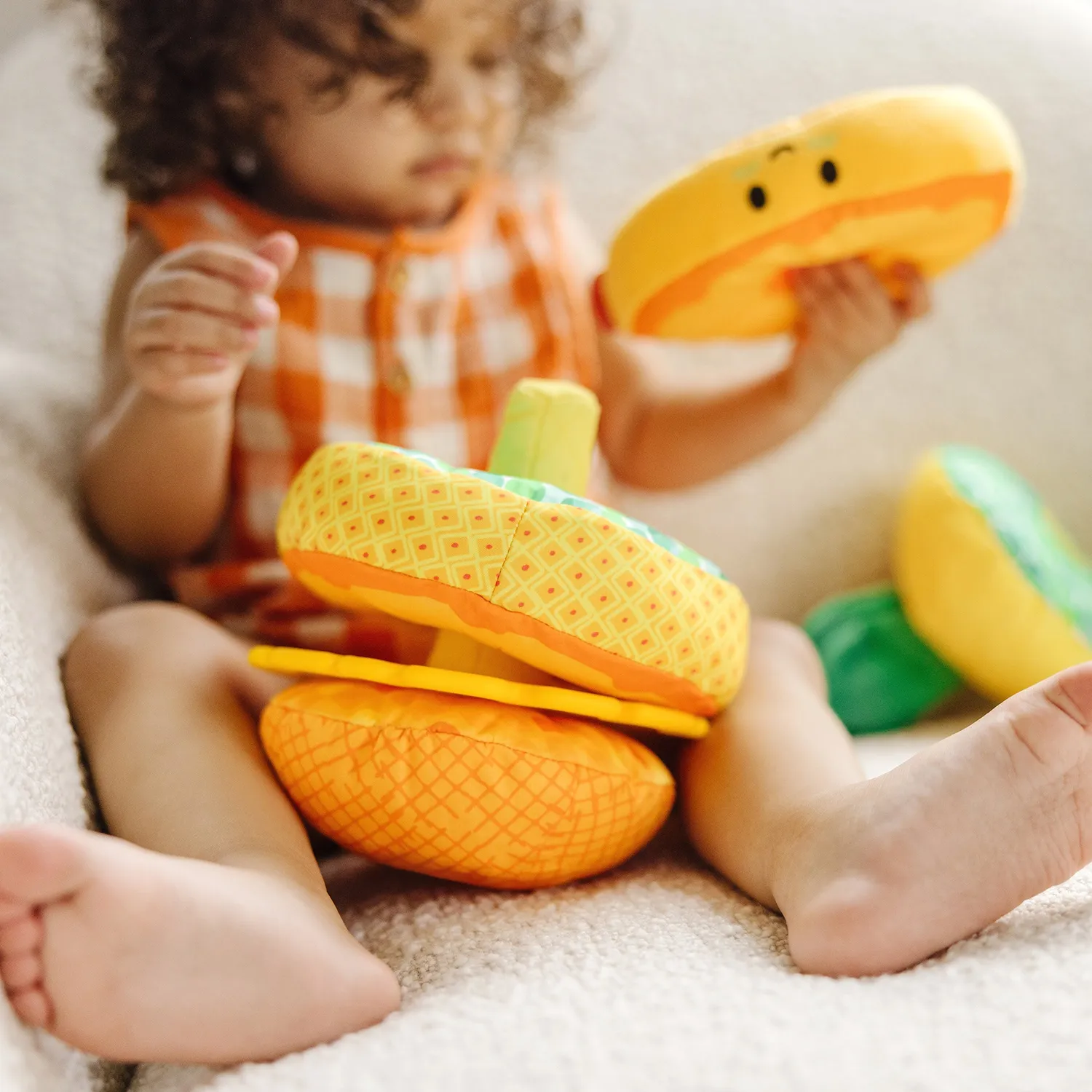 Melissa & Doug Pineapple Soft Stacker stapeltoren baby zacht