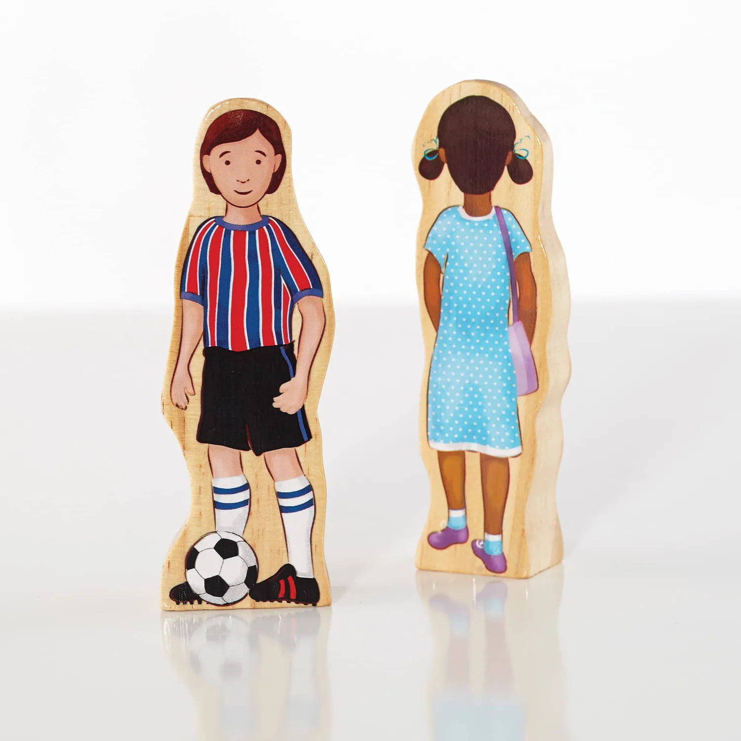 Guidecraft Wedgies Multi-Cultural Family Set poppetjes