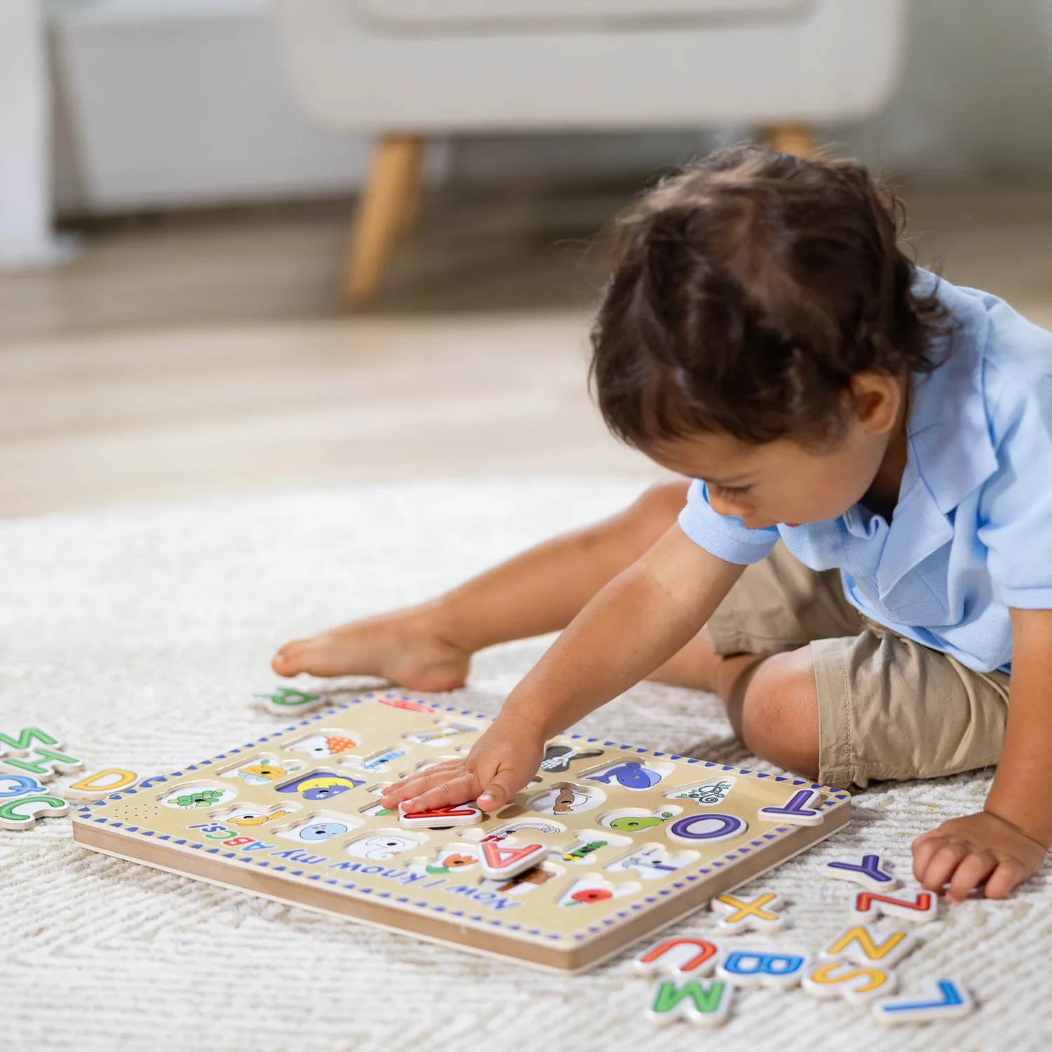 Melissa & Doug Alphabet Sound Puzzel houten 26 stukjes met geluid