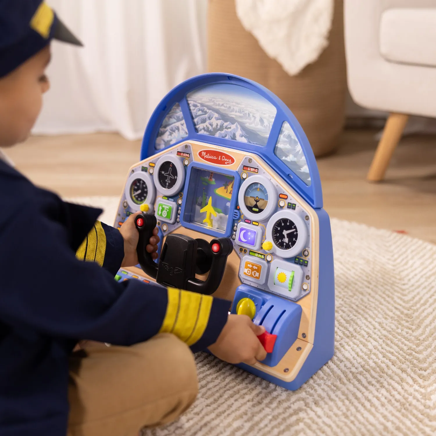 Melissa & Doug Jet Pilot Interactive Dashboard cockpit 3-5 jaar