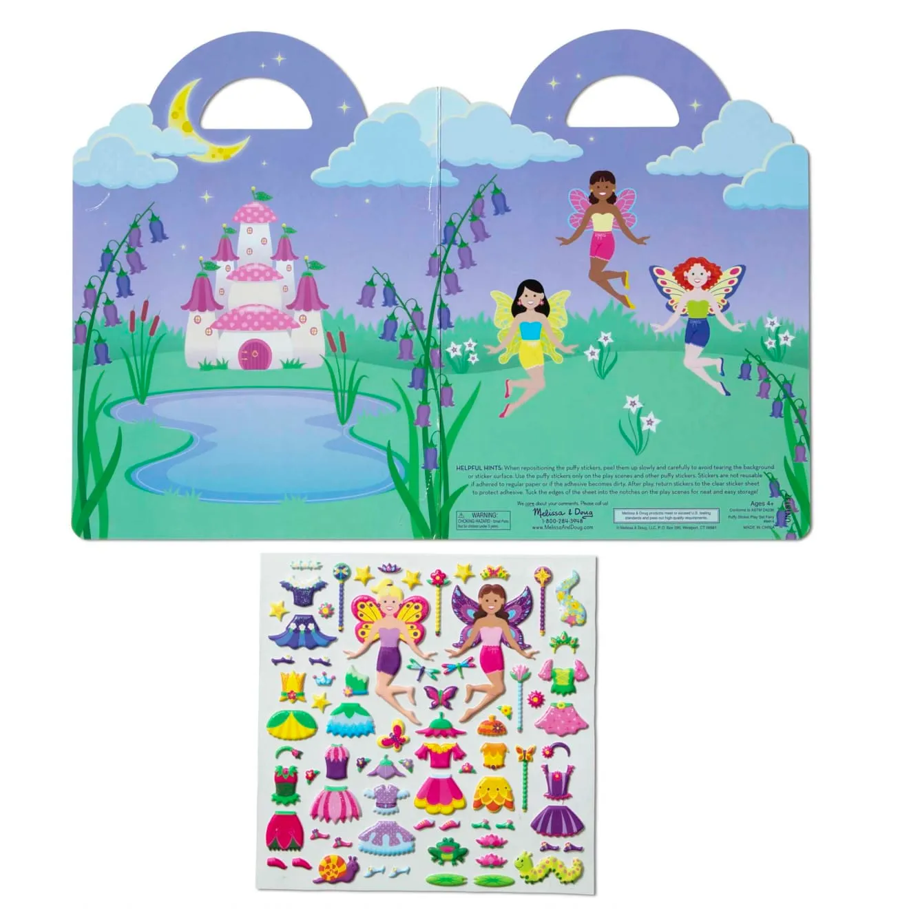 Melissa & Doug Puffy Stickers Play Set Fairy stickers 75 stuks