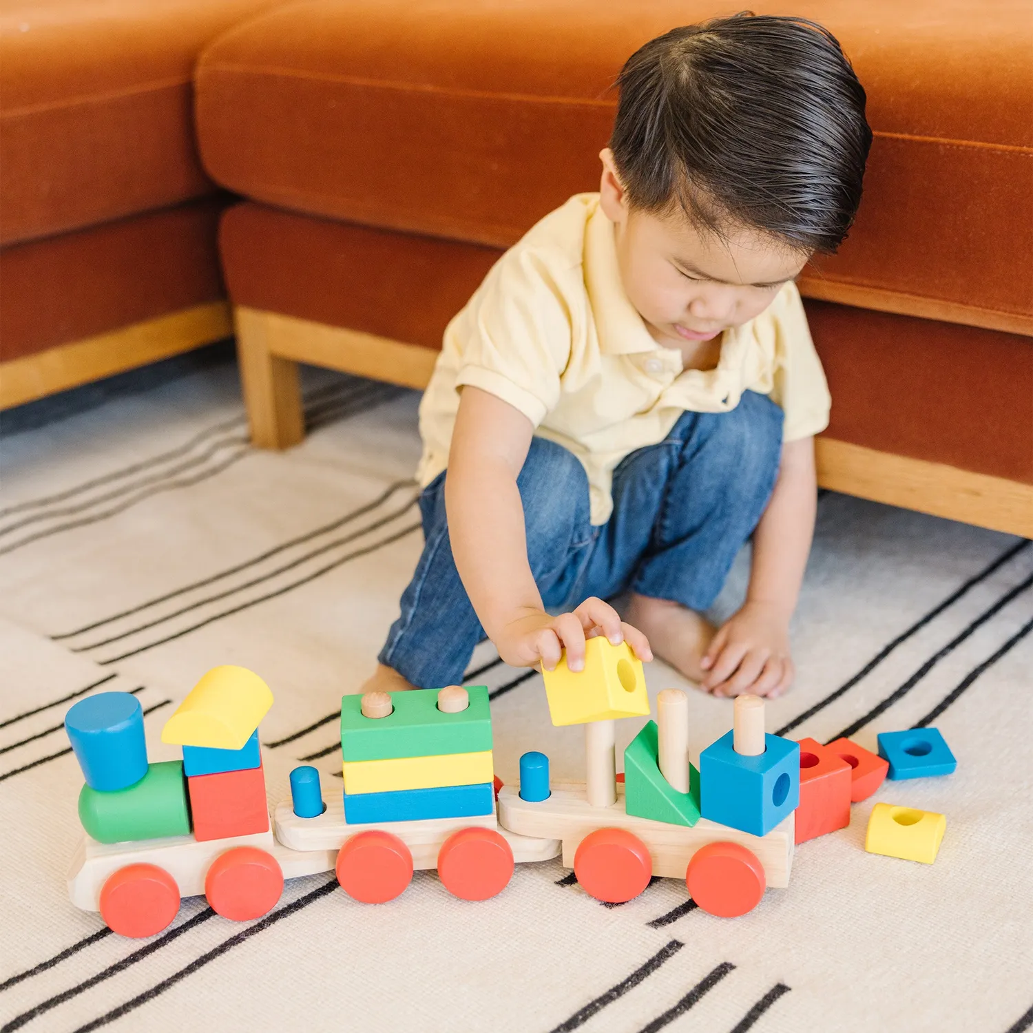 Melissa & Doug Stapeltrein Houten Speelgoed 15-delig