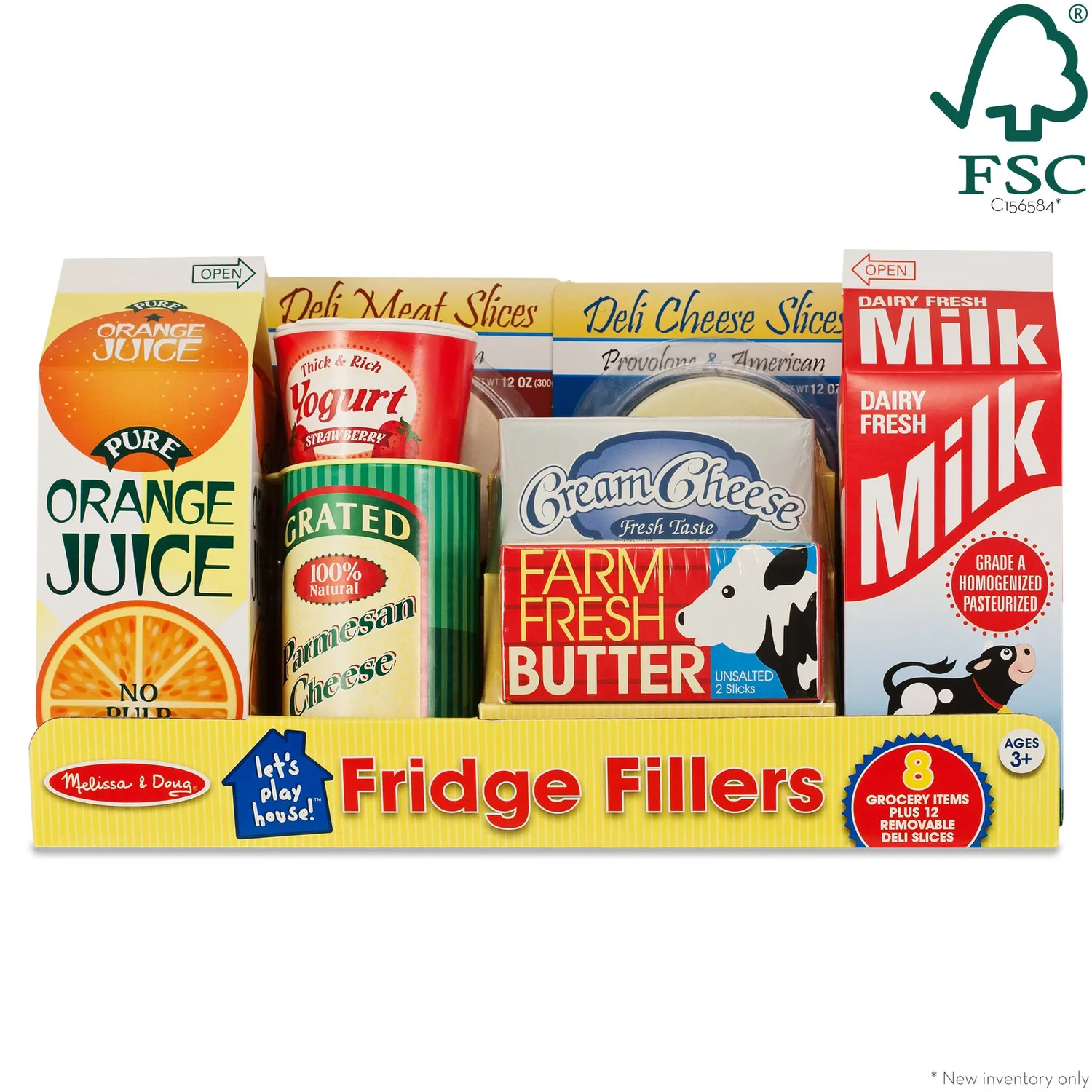 Melissa & Doug Fridge Fillers speelvoedsel voor keukentje
