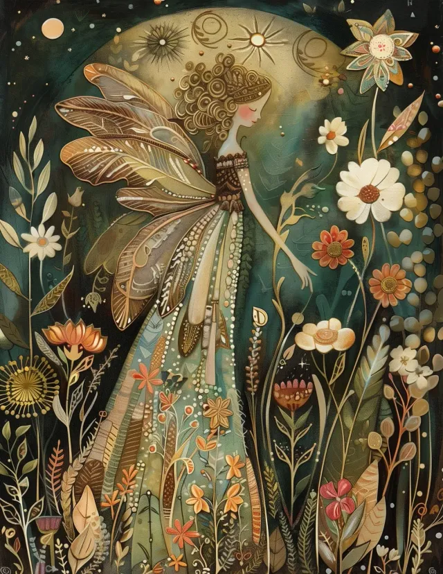 Ginger Fairy Alexia ansichtkaart A6 luxe karton